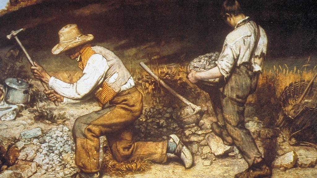 古斯塔夫库尔贝的破石匠1849年石油
